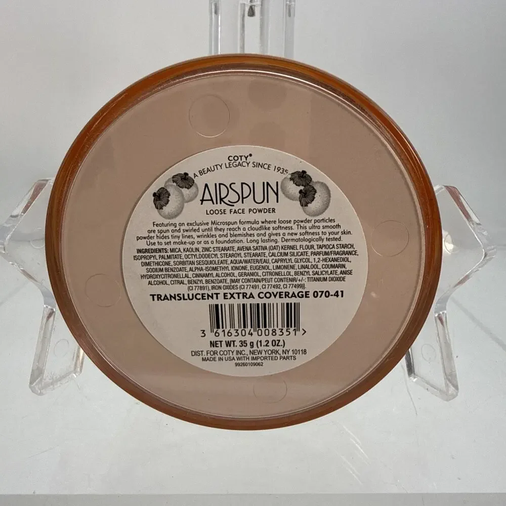 Airspun Translucent Loose Face Powder for Extra Coverage - 0.35g Pack